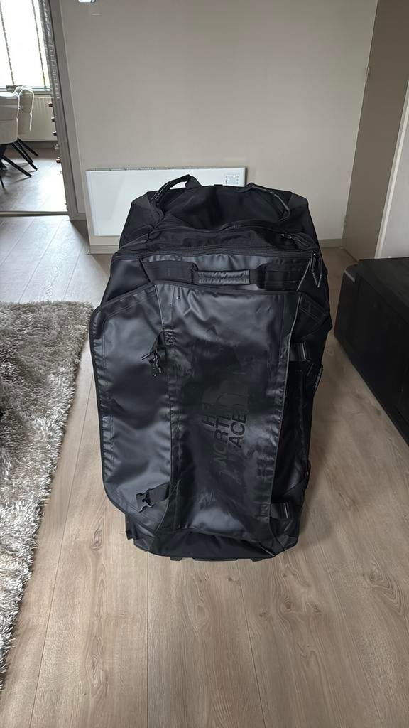 North face tas/koffer, 30 cm of meer, Zwart, Zo goed als nieuw, Wieltjes