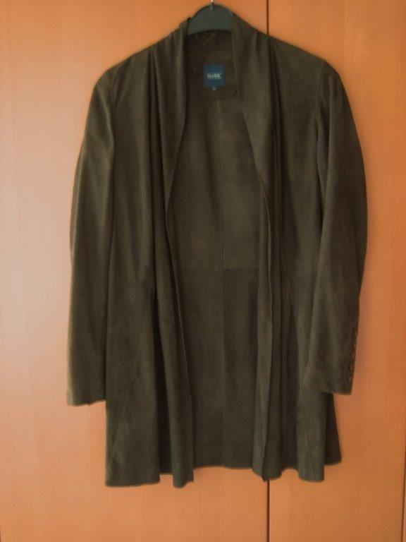 Prachtige bruine soepele suede vest-jas MARK 38 snazzeys, Maat 38/40 (M), Bruin, Verzenden, Nieuw