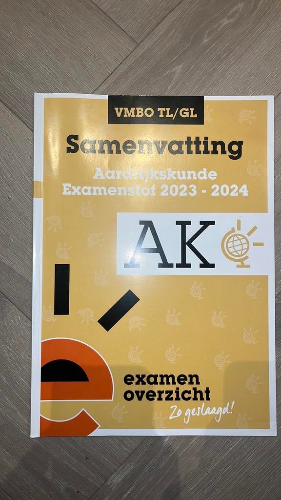 Samenvatting Examenstof Aardrijkskunde VMBO TL/GL, Boeken, Ophalen of Verzenden, Nederlands, Overige niveaus, ExamenOverzicht