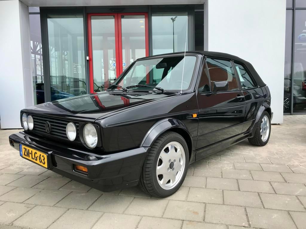 Volkswagen Golf 1.8 Cabriolet 72KW E2 1993 Zwart Toscana, Voorwielaandrijving, 40 €/maand, Zwart, 4 cilinders