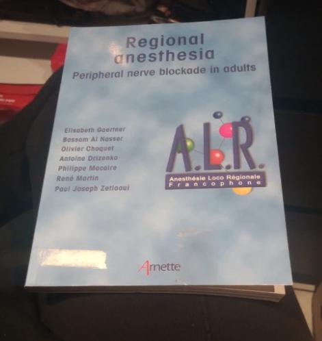 Boek regional anesthesia isbn 2718410841, Ophalen of Verzenden, Beta, HBO