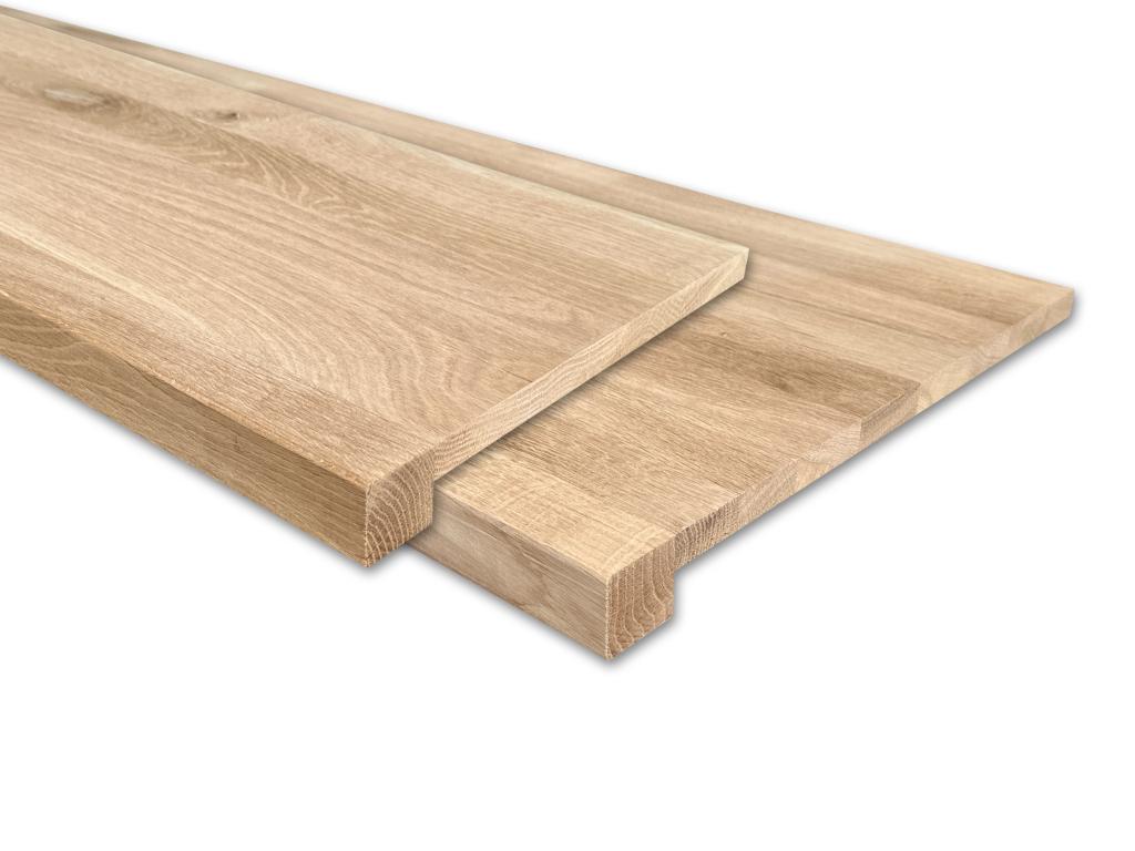 Overzet Vensterbank Massief Eiken - RECHT - 29 en 40 cm diep, Niet ingevuld, Vensterbanken, Nieuw, Ophalen of Verzenden