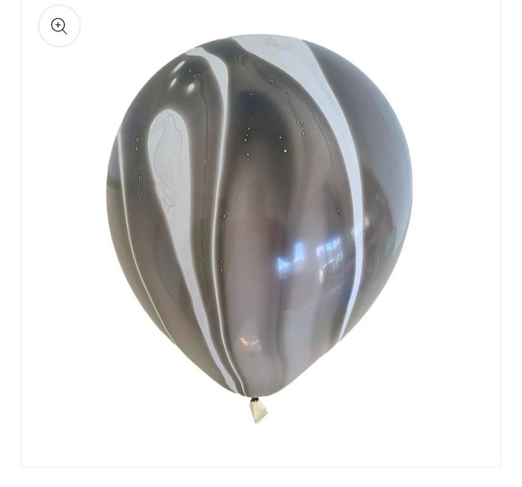 30 Nieuwe Marmer Ballonnen - Feestelijke Decoratie, Ophalen of Verzenden, Nieuw, Versiering, Verjaardag