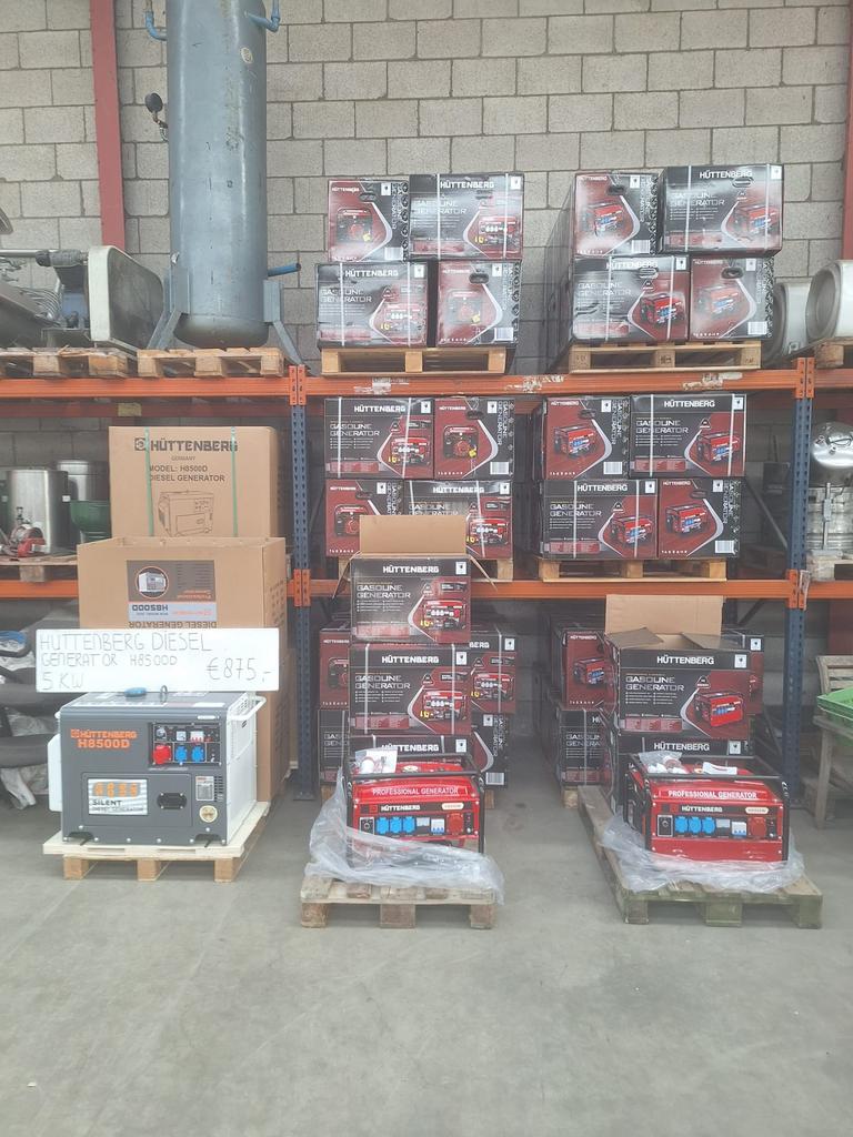 OUTLET NOODPAKKET AGGREGATEN, Ophalen, Elektrisch startend, Benzine, Nieuw