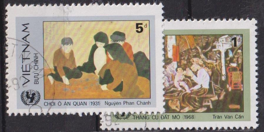 Vietnam Schilderijen, Verzenden, Gestempeld, Overige thema's