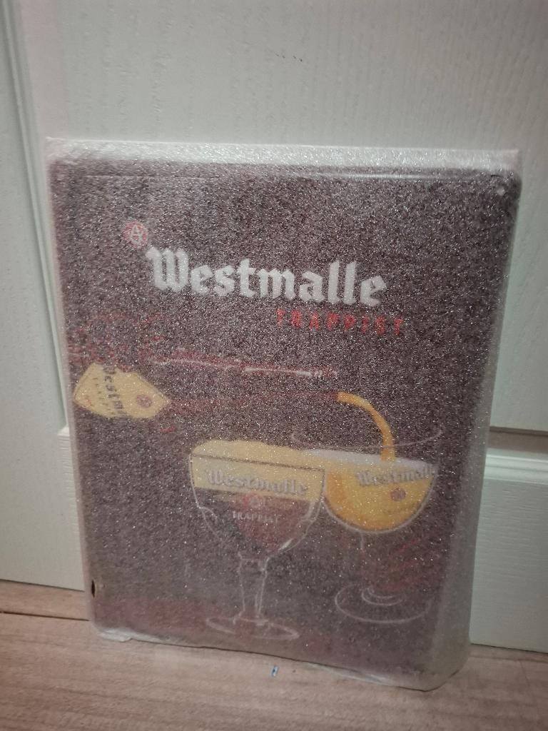 Reclamebord Westmalle Trappist, Ophalen of Verzenden, Nieuw, Reclamebord, Plaat of Schild, Overige merken