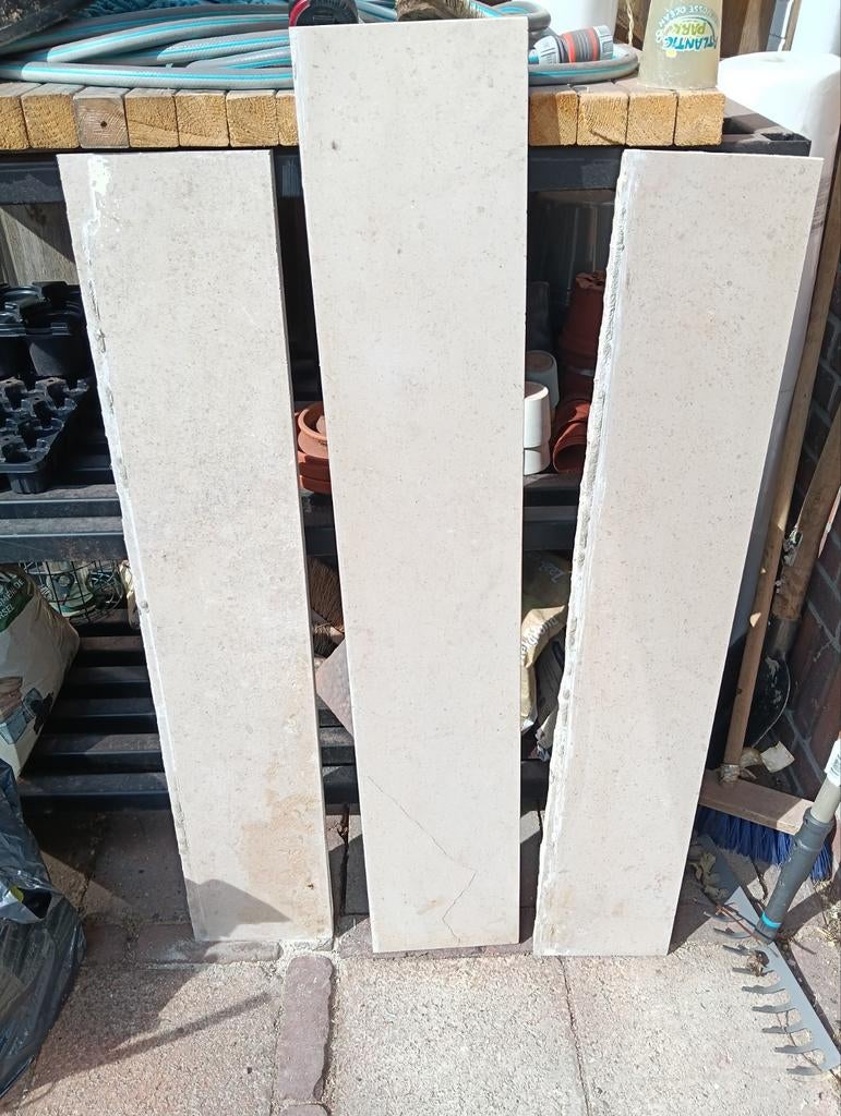 Natuursteen panelen ivoor (oude vensterbank), Ophalen