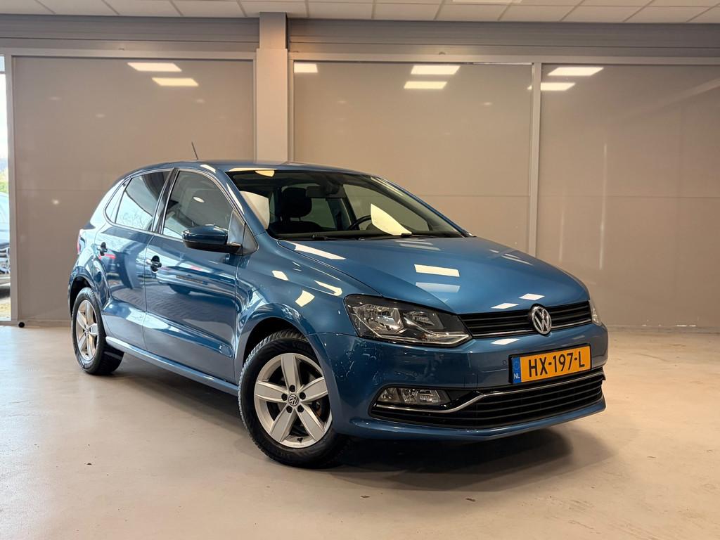 Volkswagen Polo 1.2 TSI Highline | CRUISE | CLIMA | PARKPILO, Auto's, Stof, 4 cilinders, Blauw, Origineel Nederlands