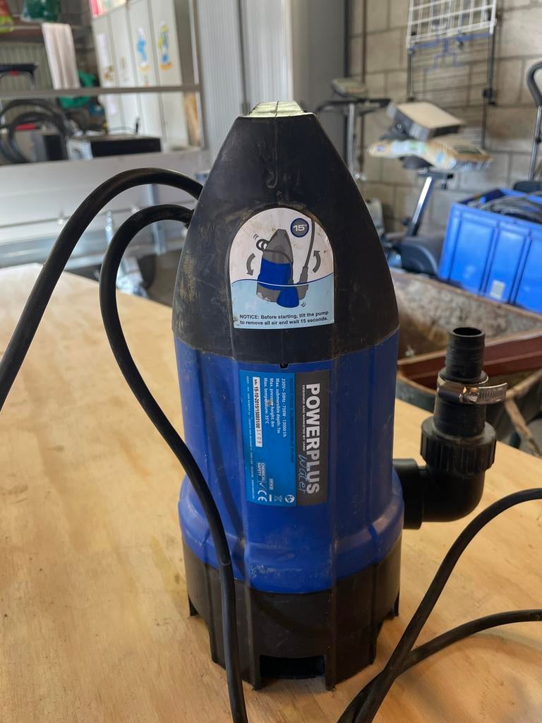 Powerplus Dompelpomp, Ophalen of Verzenden, Gebruikt, Elektrisch, Dompelpomp