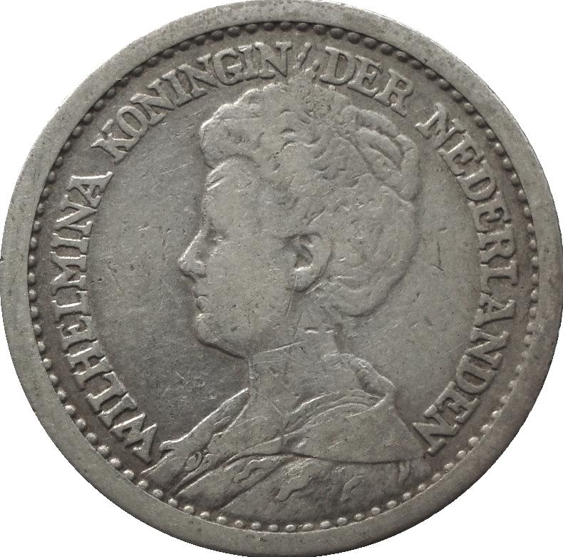 Nederland 0,5 gulden 1910 (zilver), Postzegels en Munten, Munten | Nederland, ½ gulden, Zilver, Ophalen of Verzenden, Koningin Wilhelmina