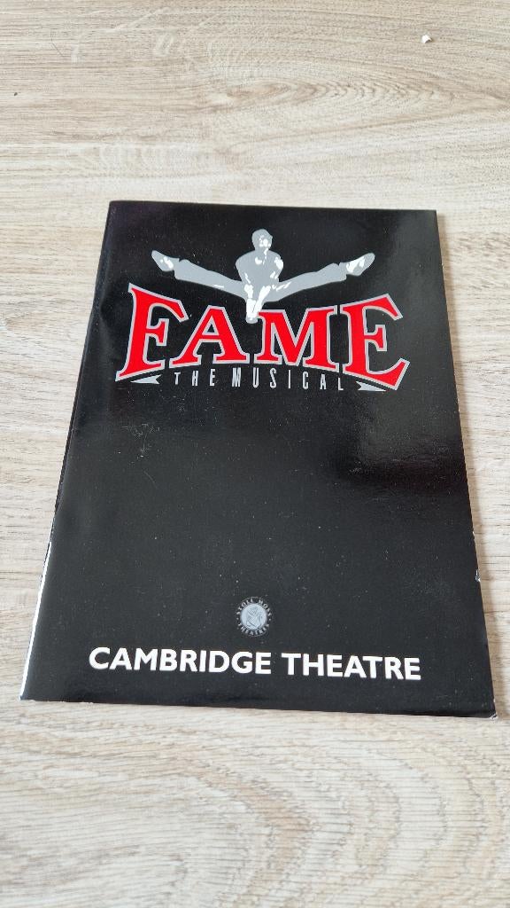 programmaboek Fame the musical, Onbekend, Ballet of Musical, Verzenden, Zo goed als nieuw