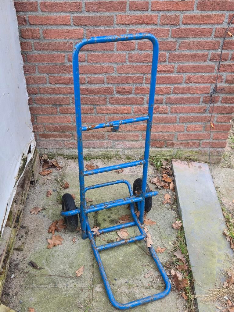 Inklapbare steekwagen - recent nieuwe banden, Doe-het-zelf en Verbouw, Transportwagens, Ophalen, Gebruikt, Steekwagen
