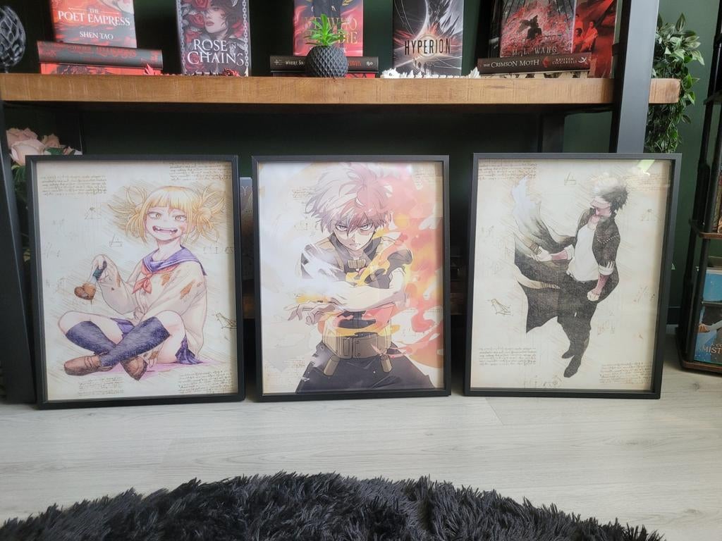 My Hero Academia Posters: Toga, Shoto & Dabi, Ophalen of Verzenden, Rechthoekig Staand, Film en Tv