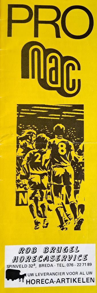 NAC - Sparta 1982/1983, Ophalen of Verzenden, Zo goed als nieuw, NAC Breda, Boek of Tijdschrift