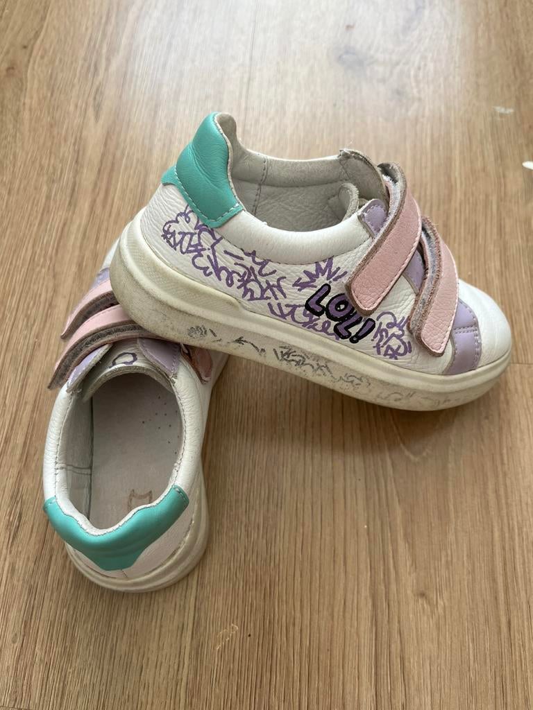 Snickers leer maat 27, Ophalen of Verzenden, Zo goed als nieuw, Jongen of Meisje