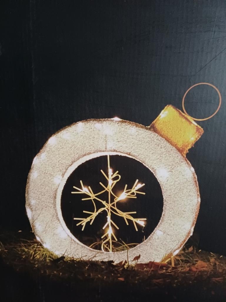 Twee kerstbal verlichting doorsnee 50 cm NIEUW in doos, Diversen, Kerst, Ophalen, Nieuw