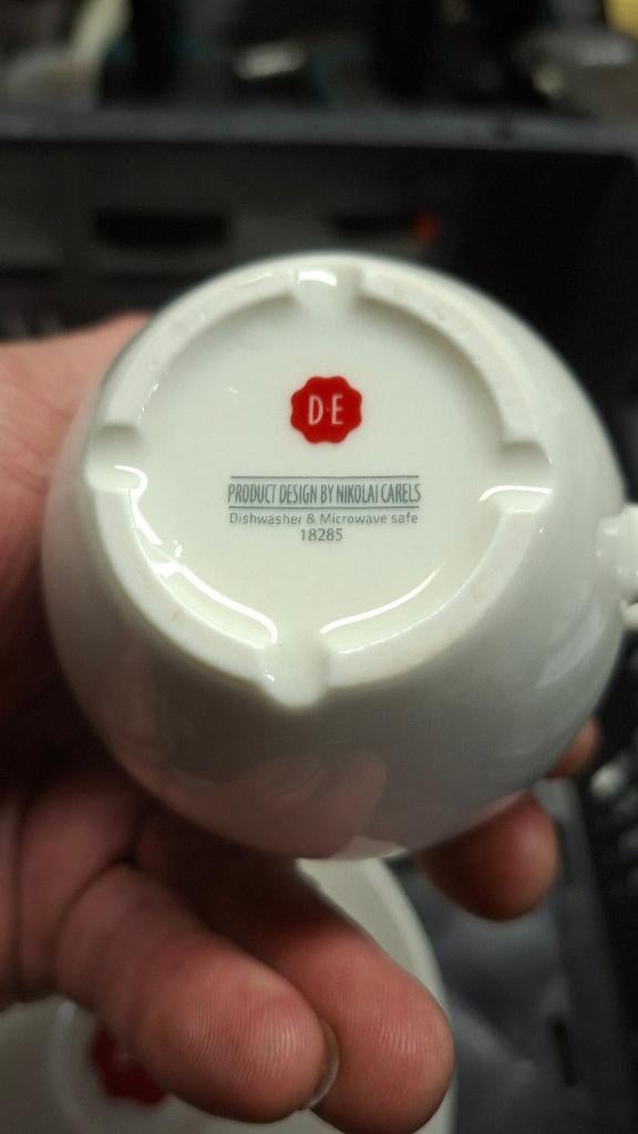 26x Douwe Egberts servies kopjes en schotels. DE, ., Ophalen of Verzenden, Zo goed als nieuw, .