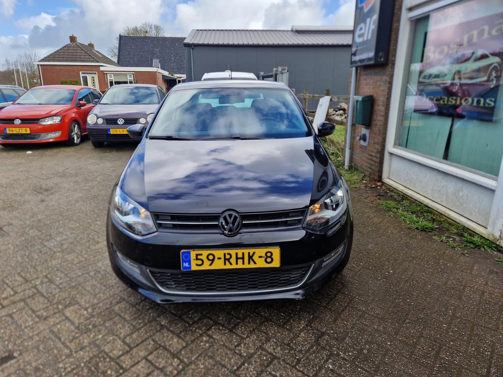 Volkswagen Polo 1.2 TSI "Highline" 105Pk ! Airco - Cruise -, Voorwielaandrijving, Euro 5, Stof, Zwart