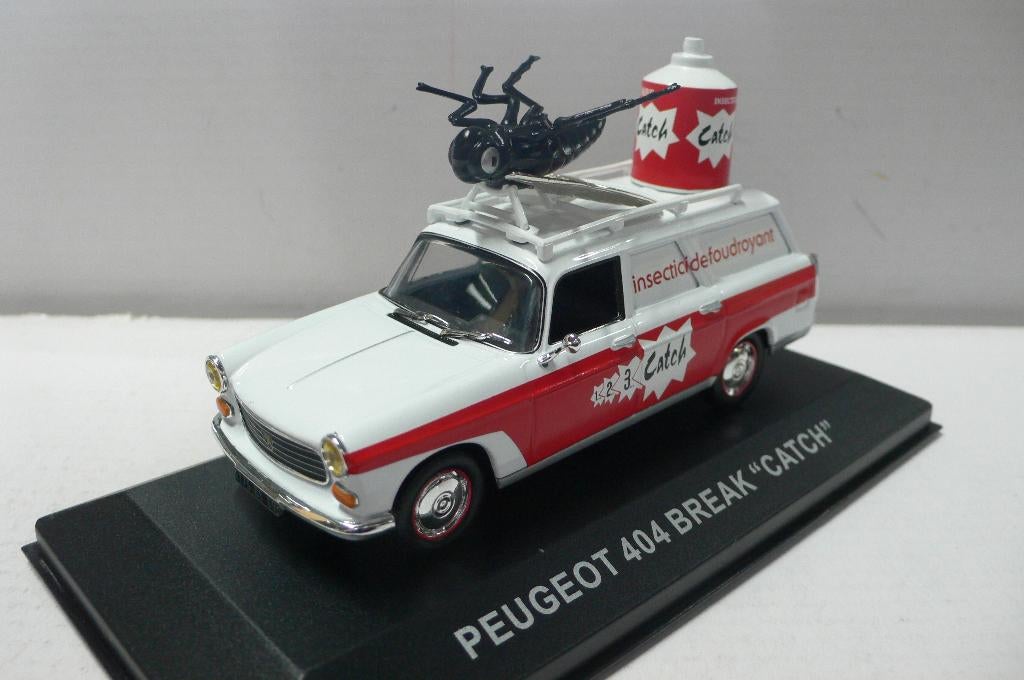 peugeot 404 break-catch-tour de france -altaya 1/43, Hobby en Vrije tijd, Modelauto's | 1:43, Verzenden, Nieuw, Auto, Overige merken