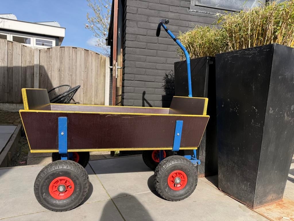 Bolderkar luchtbanden hout, Caravans en Kamperen, Ophalen, Zo goed als nieuw