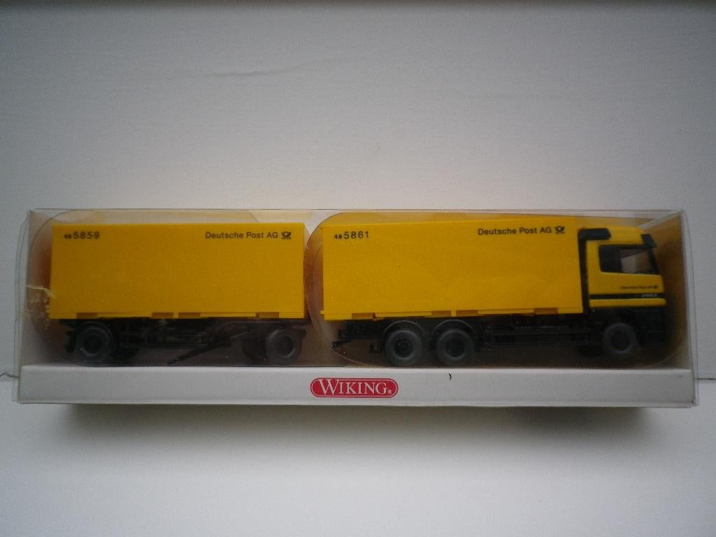 Wiking Mercedes Actros wisselbak combinatie post. Nieuw, Ophalen of Verzenden, Nieuw, Bus of Vrachtwagen, Wiking