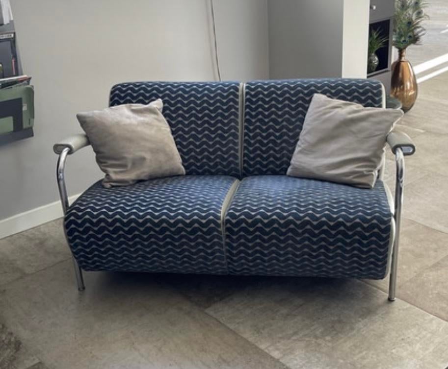 Tweezitsbankje Leolux, Huis en Inrichting, Ophalen, Leer, Tweepersoons, 75 tot 100 cm