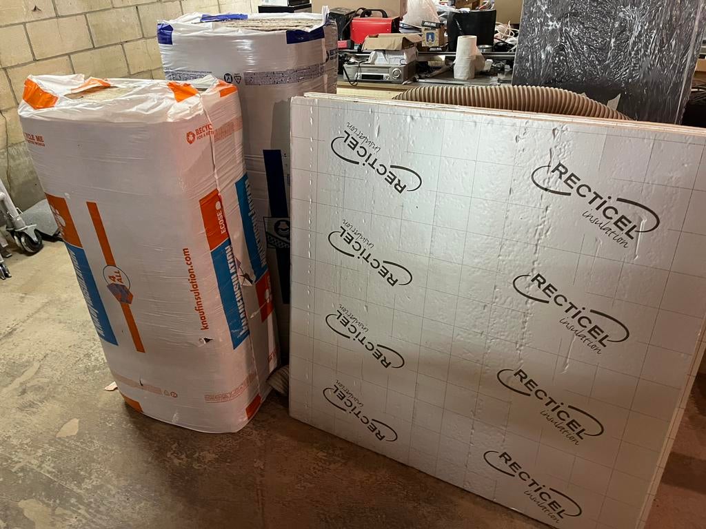 Restpartij bouwmaterialen., Doe-het-zelf en Verbouw, Isolatie en Afdichting, Overige materialen, Zo goed als nieuw, Minder dan 5 m²