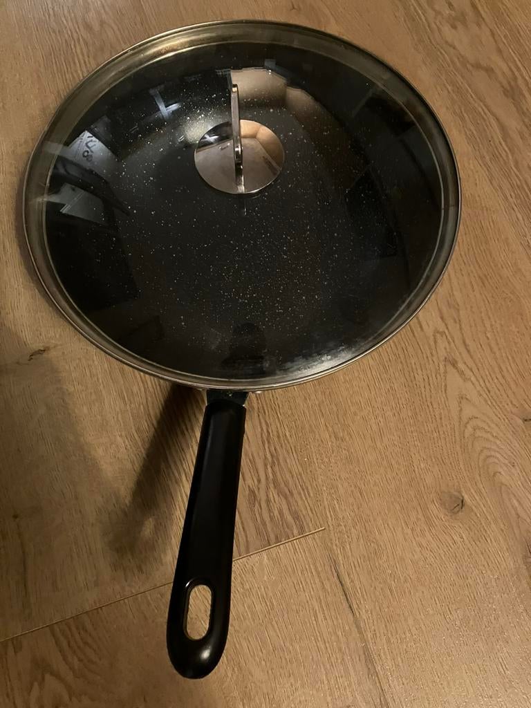 Wokpan met deksel, Ophalen of Verzenden, Nieuw, Wok