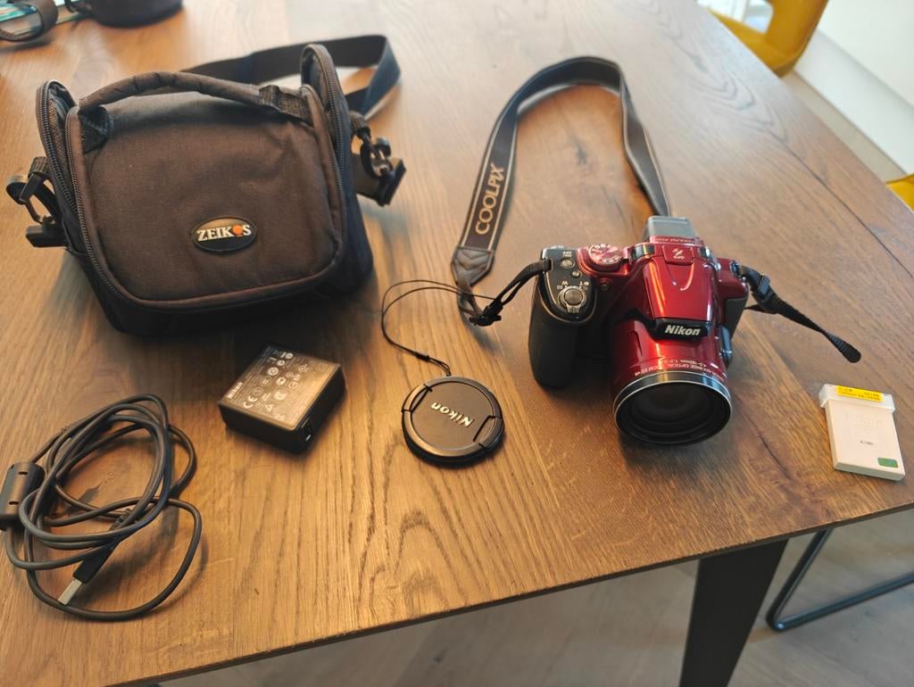 Nikon Coolpix P520 met tas en extra batterij, Ophalen of Verzenden, Nikon, 8 keer of meer
