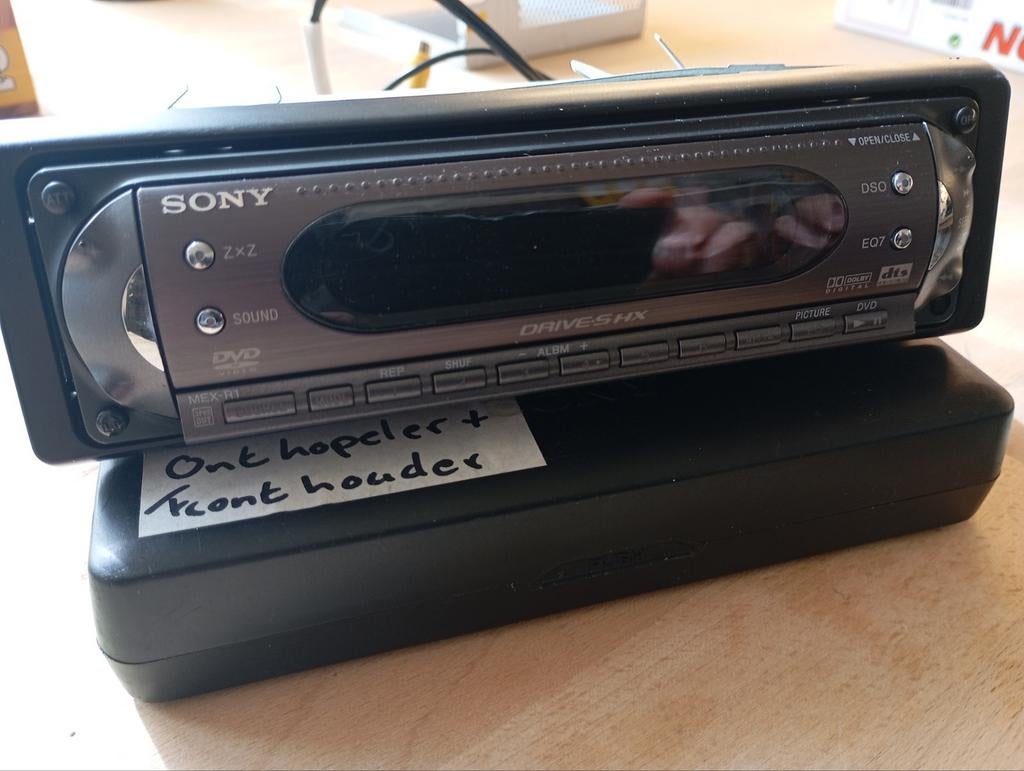 Sony Auto Radio DVD Audio Video Speler met Front Houder, Auto diversen, Ophalen of Verzenden, Gebruikt