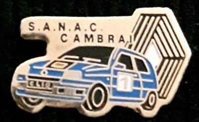 Renault Clio S.A.N.A.C. Cambrai pin, Verzenden, Nieuw, Transport, Speldje of Pin