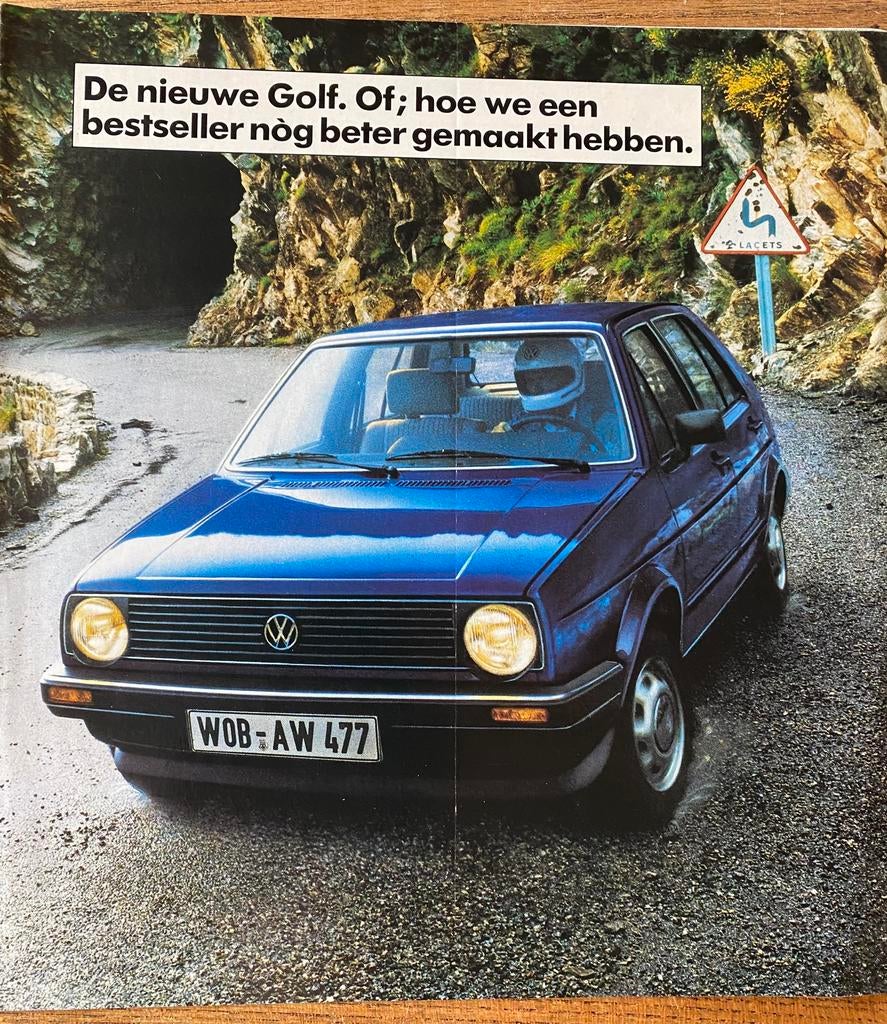 VOLKSWAGEN GOLF - 1983 Autofolder, Verzenden, Nieuw, Volkswagen
