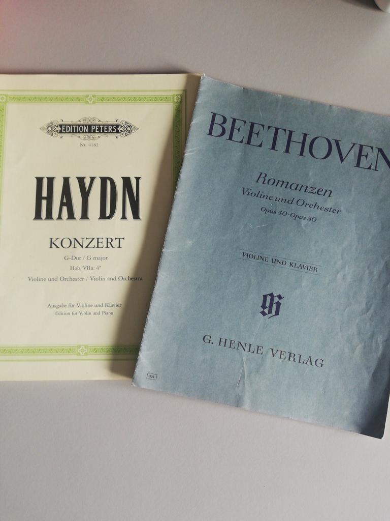 2 werken voor viool en piano (Haydn, Beethoven), Muziek en Instrumenten, Bladmuziek, Klassiek, Ophalen of Verzenden, Zo goed als nieuw