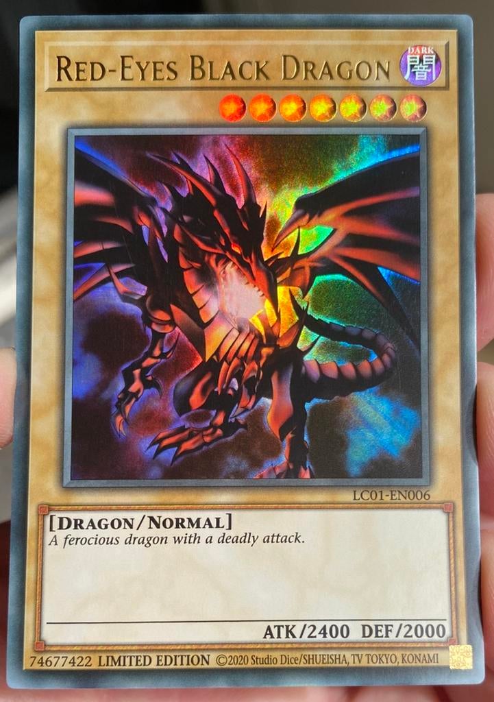 Yu-Gi-Oh! Red-Eyes Black Dragon LC01 Limited Edition !, Hobby en Vrije tijd, Verzamelkaartspellen | Yu-gi-Oh!, Ophalen of Verzenden