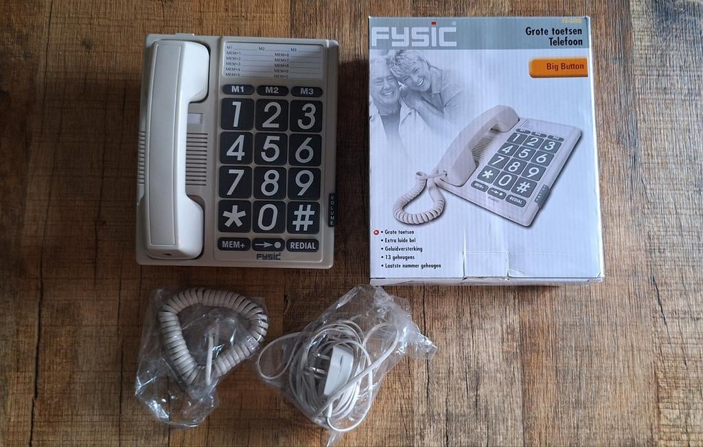 Fysic grote toetsen telefoon, Ophalen of Verzenden, Nieuw, 1 handset