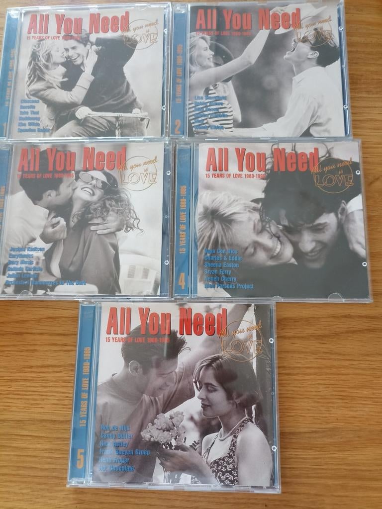Wil je een romanties weekend ?5 cds All You Need Is Love, Ophalen of Verzenden, Zo goed als nieuw
