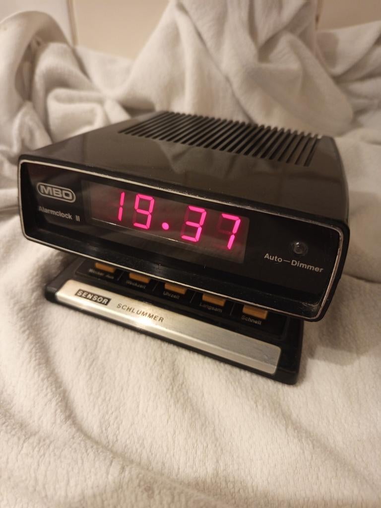 Space Age MBO wekker jaren 70, Ophalen of Verzenden, Wandklok