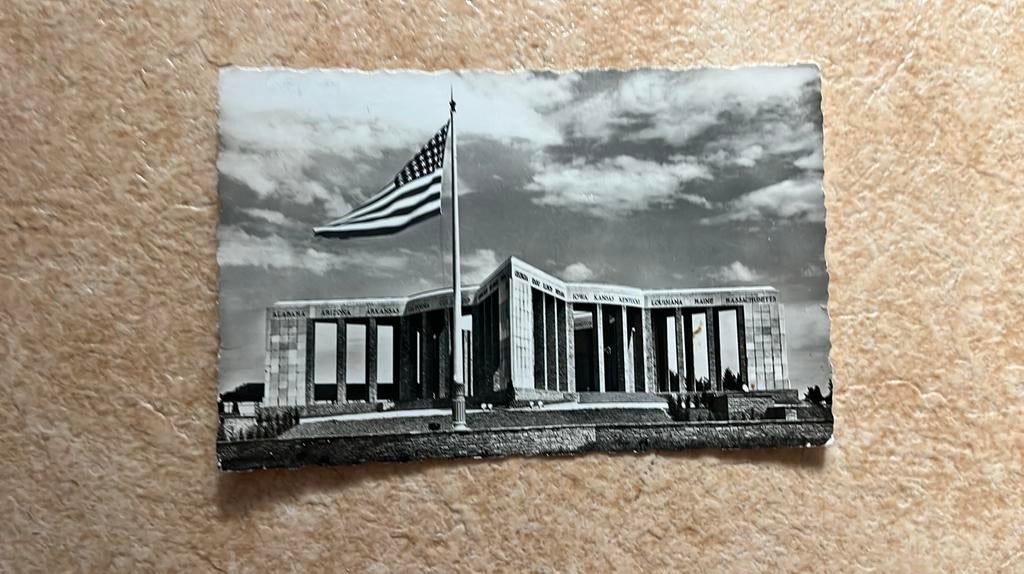 Bastogne Americaans gedenkmonument Mardassson, Verzamelen, Ophalen of Verzenden, 1940 tot 1960, Gelopen, Luxemburg
