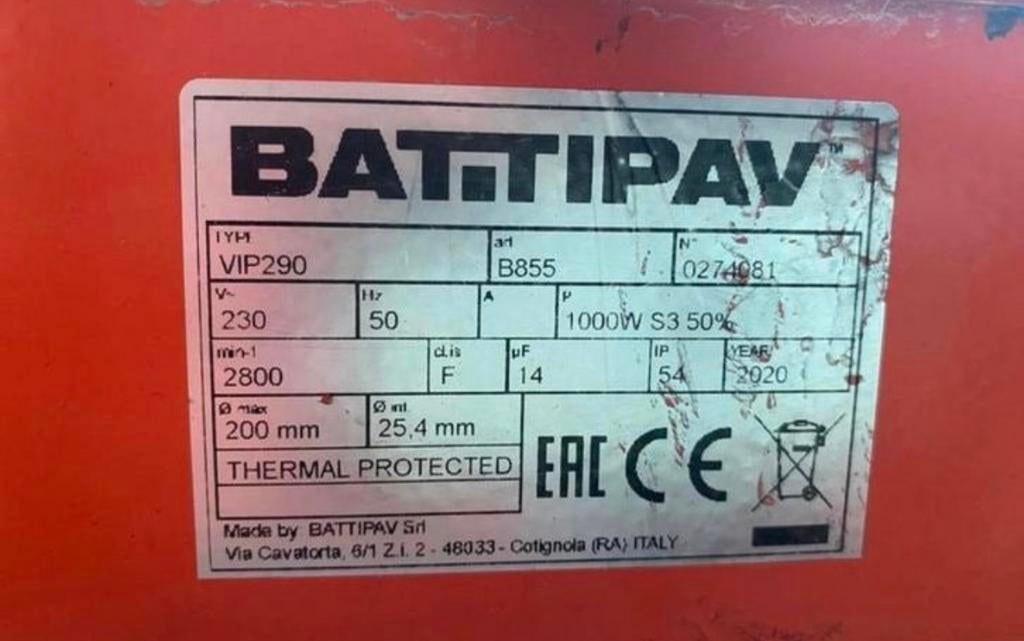 Battipav VIP290 Tegelsnijder - Bouwjaar 2020, Doe-het-zelf en Verbouw, Gereedschap | Zaagmachines, 70 mm of meer, Overige typen