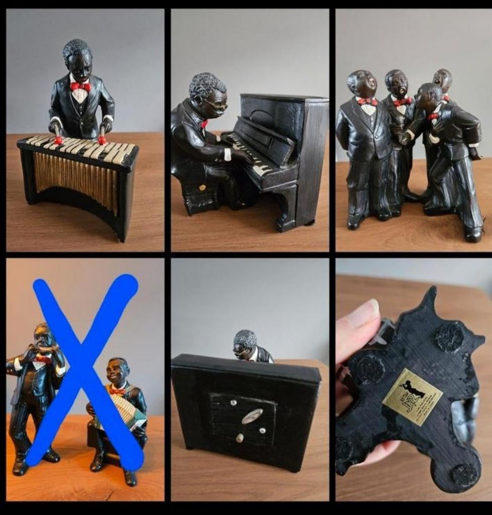 Beeldjes jazzorkest All that Jazz - NOG MAAR 3!!, Verzamelen, Beelden en Beeldjes, Ophalen of Verzenden, Zo goed als nieuw, Mens