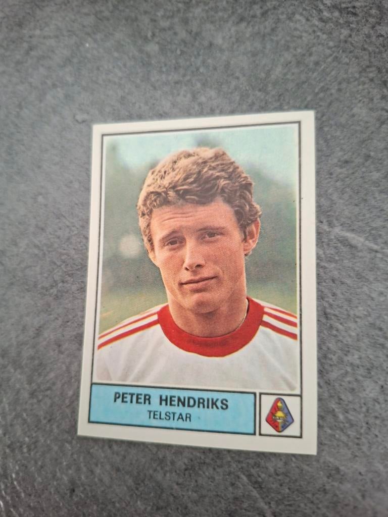 Panini sticker Voetbal 78. Speler Peter Hendriks Telstar., Verzenden, Zo goed als nieuw, Sticker