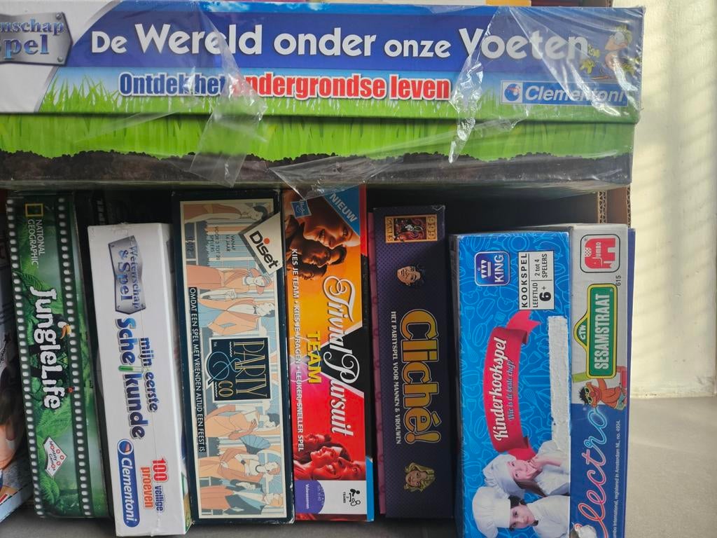 Diverse Spellenpakket: Familieplezier voor Iedereen!, Vijf spelers of meer, Ophalen, Gebruikt, Clementoni, Diset, Jumbo, King, National Geographic