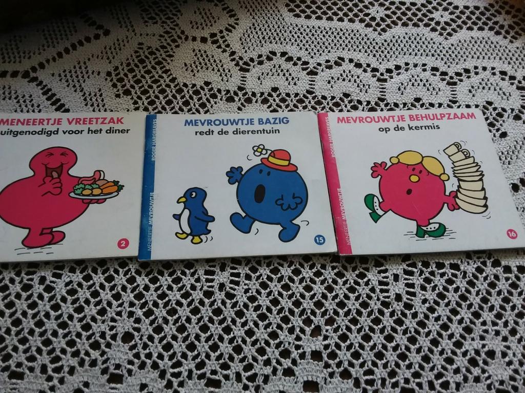 Meneertje en mevrouwtje boekjes Roger hargreaves, Ophalen of Verzenden, Zo goed als nieuw, Fictie algemeen