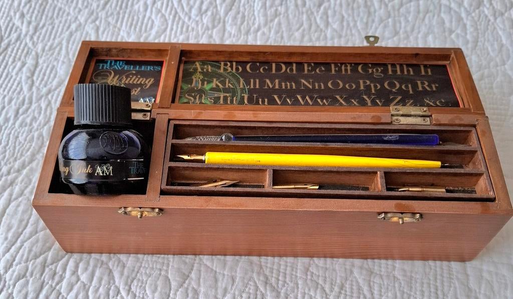 AM kalligrafie set compleet, Ophalen of Verzenden, Zo goed als nieuw