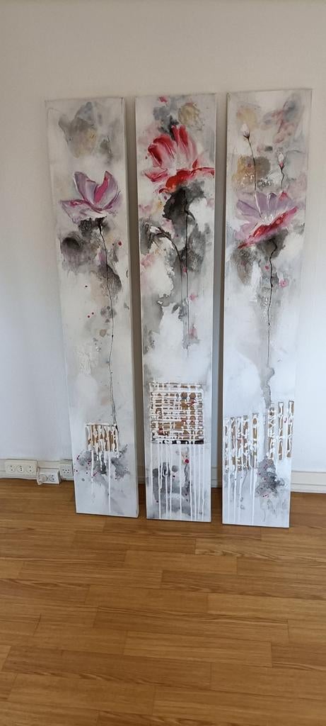 Drieluik schilderij, Ophalen, Minder dan 50 cm, Schilderij, Minder dan 50 cm