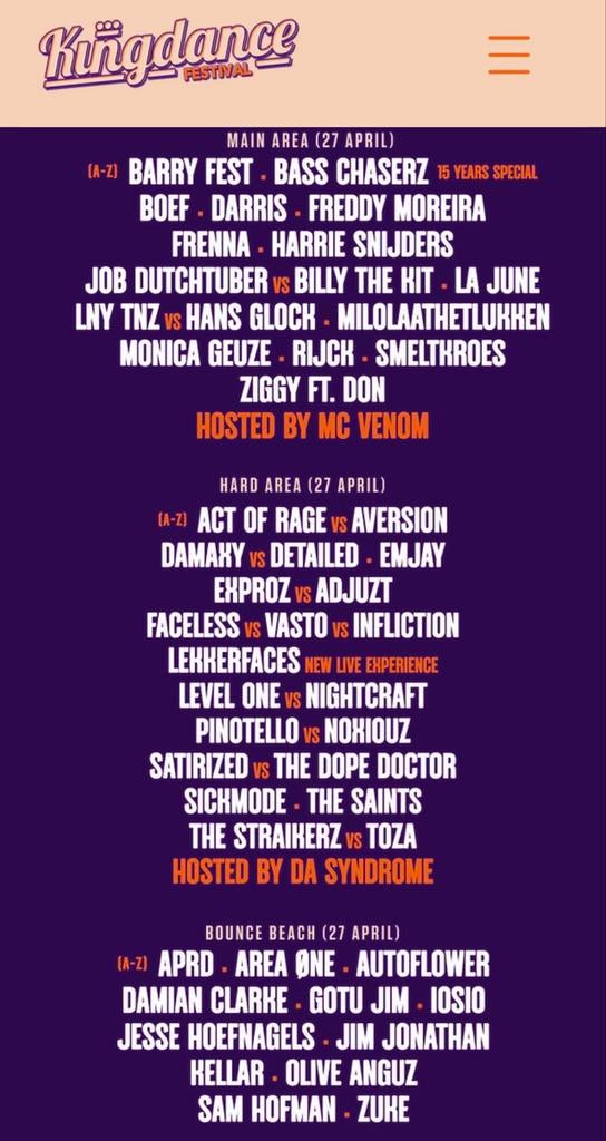 3x Kingdance Zwolle (27 april) tickets 35,- per ticket, Drie personen of meer, April