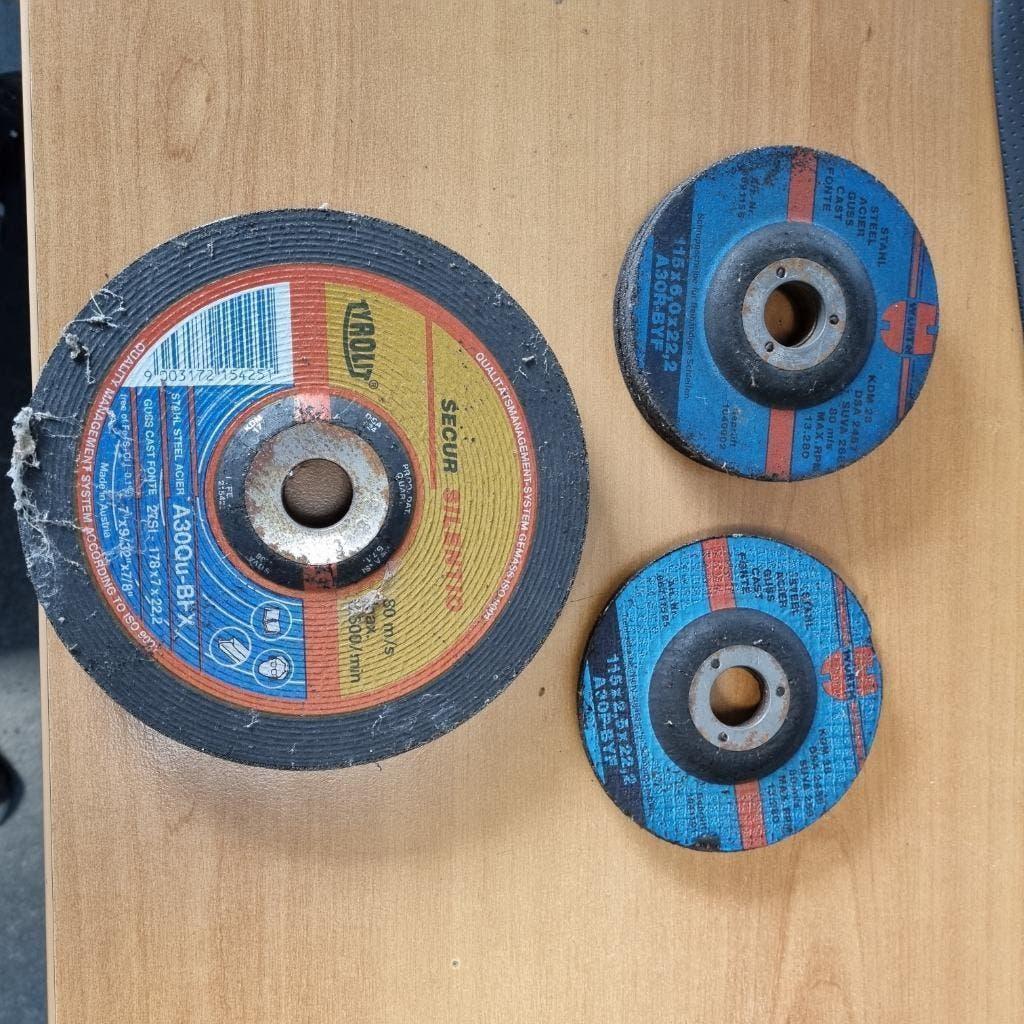 10 NIEUWE DOORSLIJPSCHIJVEN / AFBRAAMSCHIJVEN VOOR SLIJPTOL, Ophalen, Nieuw, 1000 watt of meer, Haakse handslijpmachine