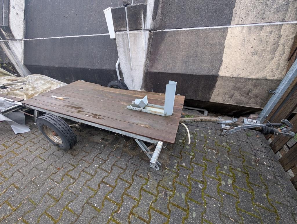 Project motoraanhanger op vouwwagen frame, Auto diversen, Aanhangers en Bagagewagens, Ophalen, Gebruikt