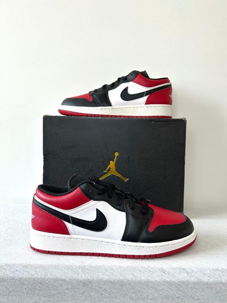 Nike Air Jordan 1 Low Bred Toe GS (EU 38,5), Overige kleuren, Nike, Nieuw, Ophalen of Verzenden