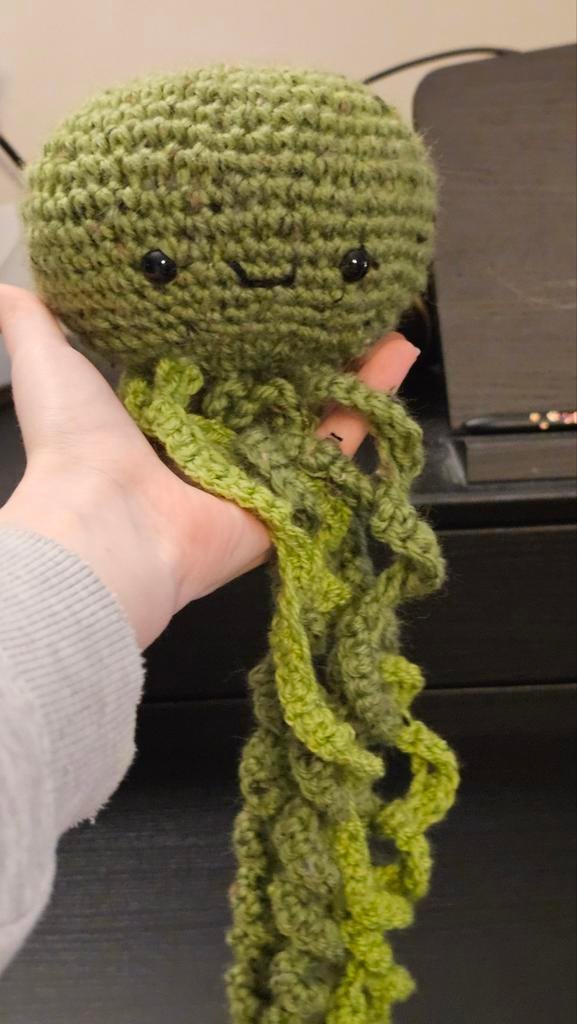Handgemaakte Gehaakte Octopus Knuffel - Groen, Ophalen, Nieuw, Overige typen